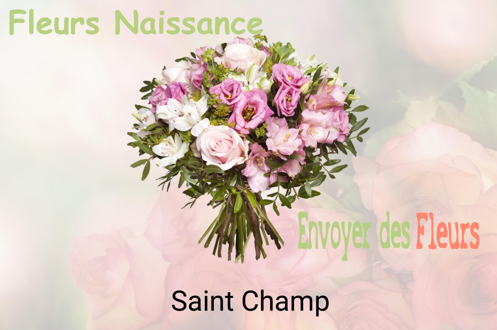 Bouquet de fleurs de naissance livré à Saint-Champ